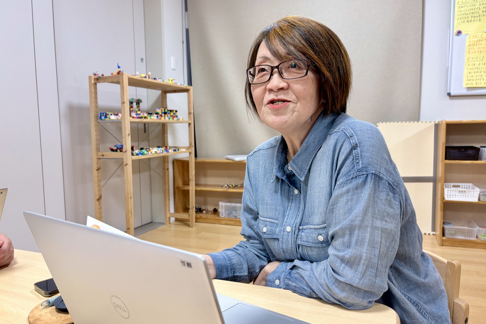 園が大切にしている保育について話す石井園長